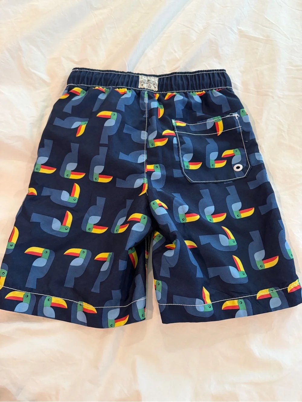 New GAP Kids White and Navy Athletic Shorts Size Small